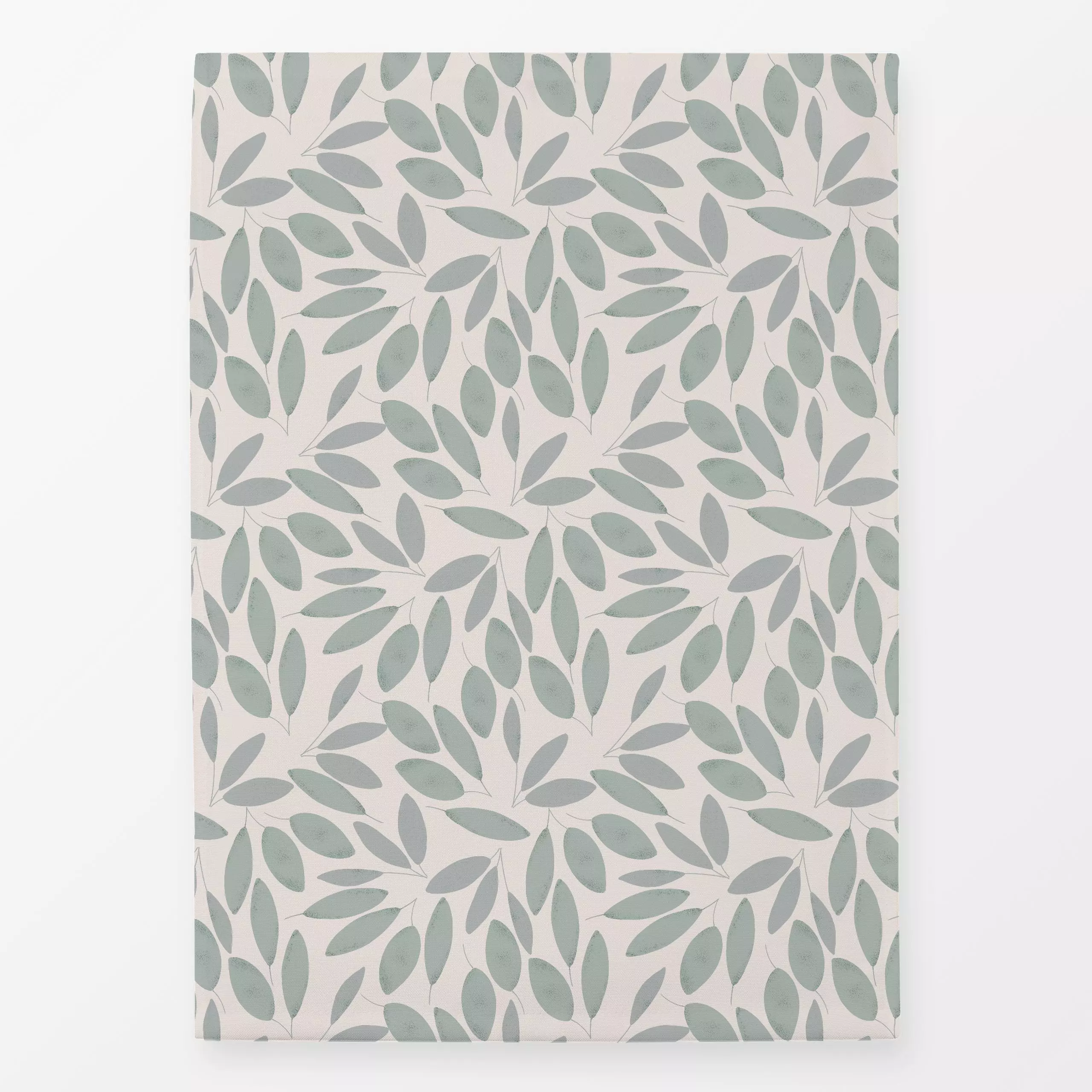 Geschirrtücher Blätter Blau-Grün - Blumen & Florales, Pflanzen & Botanik - von „Menina Lisboa "; skandinavisch, Blätter, Far...