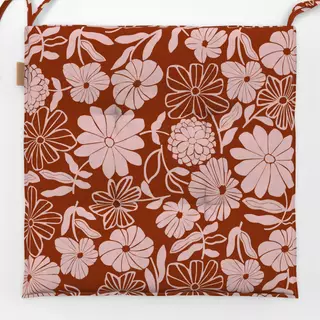 Sitzkissen Wildflowers rost