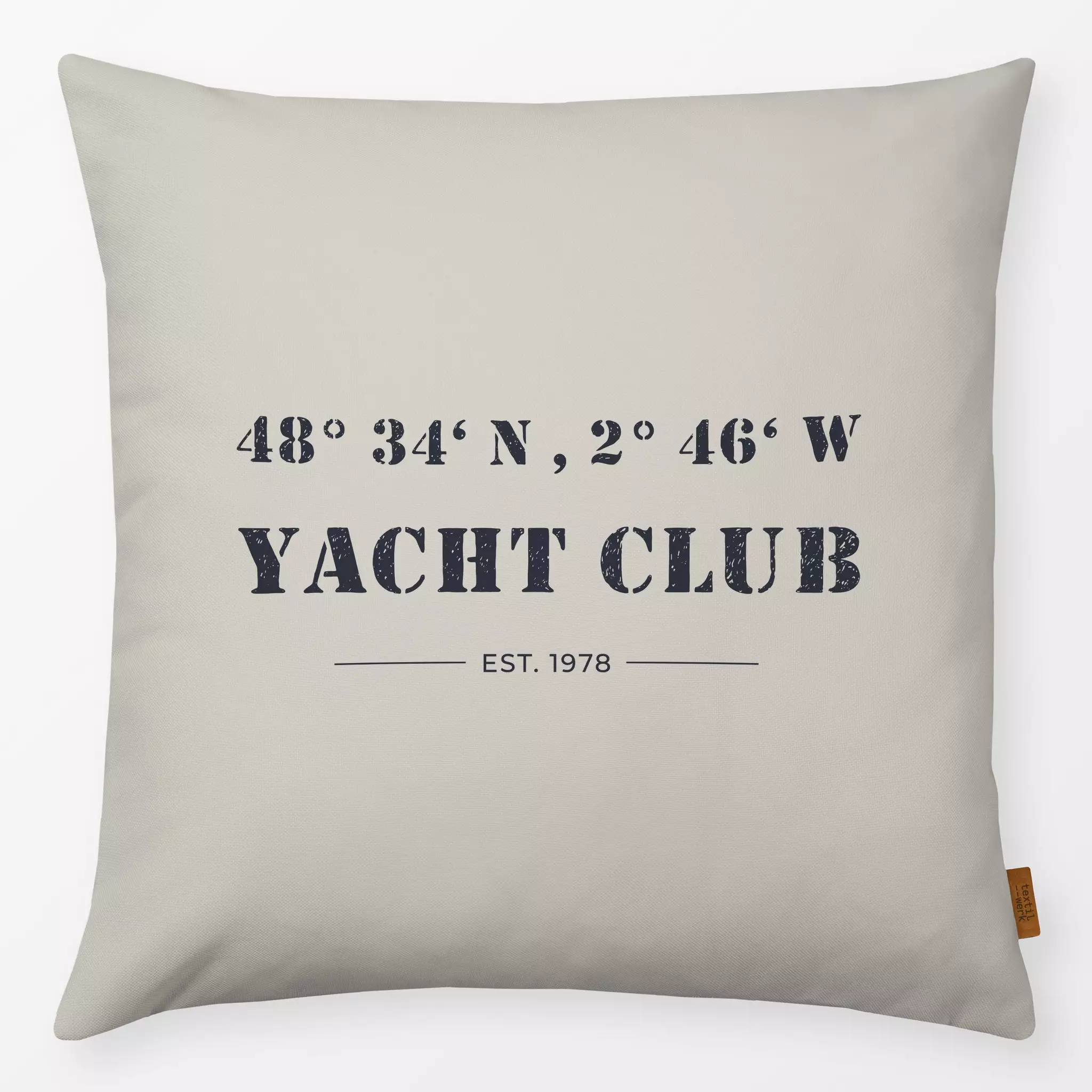 Kissen Kissen Yacht Club  Warm Grey
