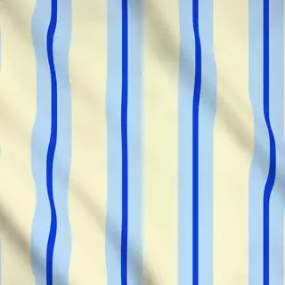 Meterware Retro Stripes Buttergelb