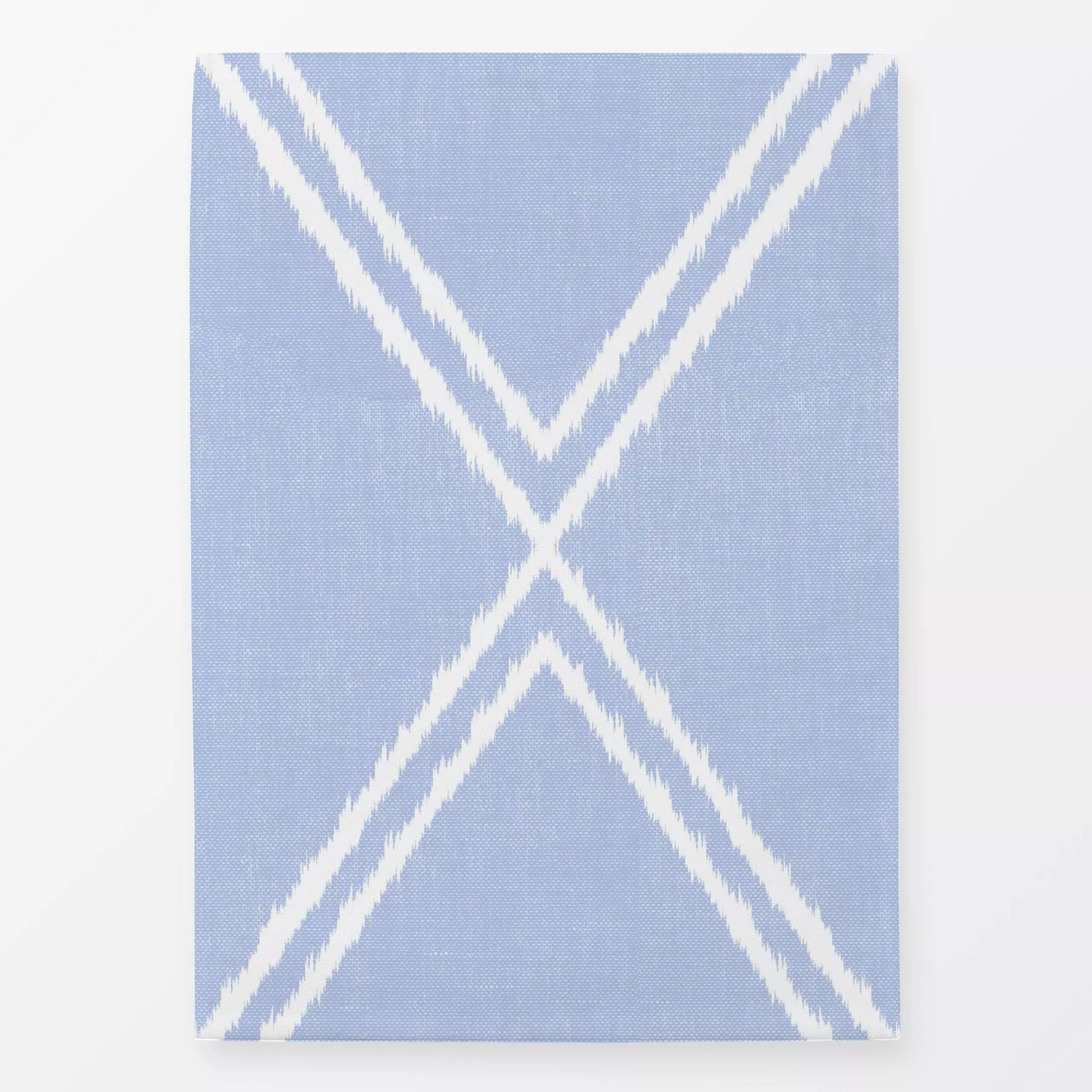 Geschirrtücher Cross Ikat Light Blue - Symbole & Muster, Reise - von „Studio Kesse"; marrakesch, marrokko, boho, blau, kreuz...