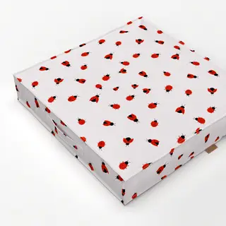 Bodenkissen Marienkäfer Beige