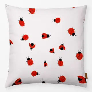 Kissen Marienkäfer Beige