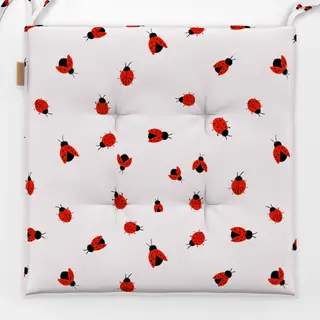 Sitzkissen Marienkäfer Beige