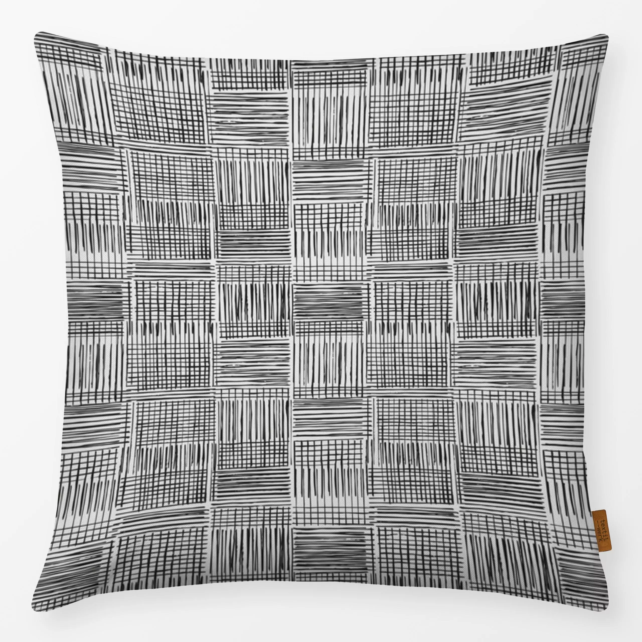 Kissen Scribbled Pattern 16 - Symbole & Muster - von „Mareike Böhmer"