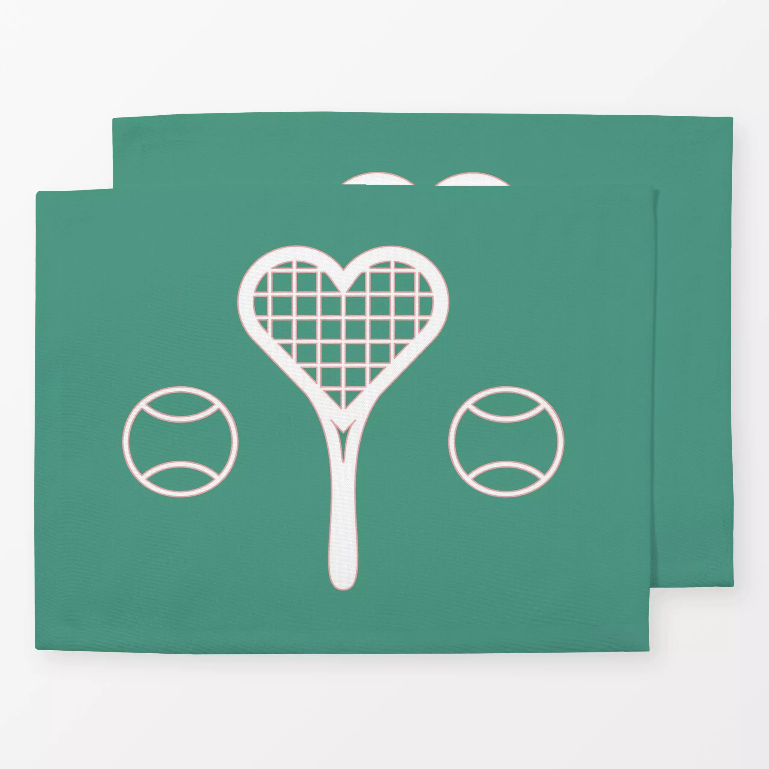 Tischset Vintage Tennis Liebe, Sport, Sommer, von Jana Moßmann