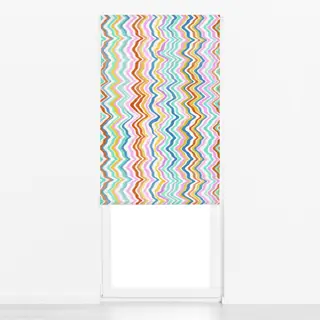 Raffrollo Wellenlinien Bunt