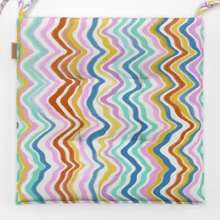 Sitzkissen Wellenlinien Bunt