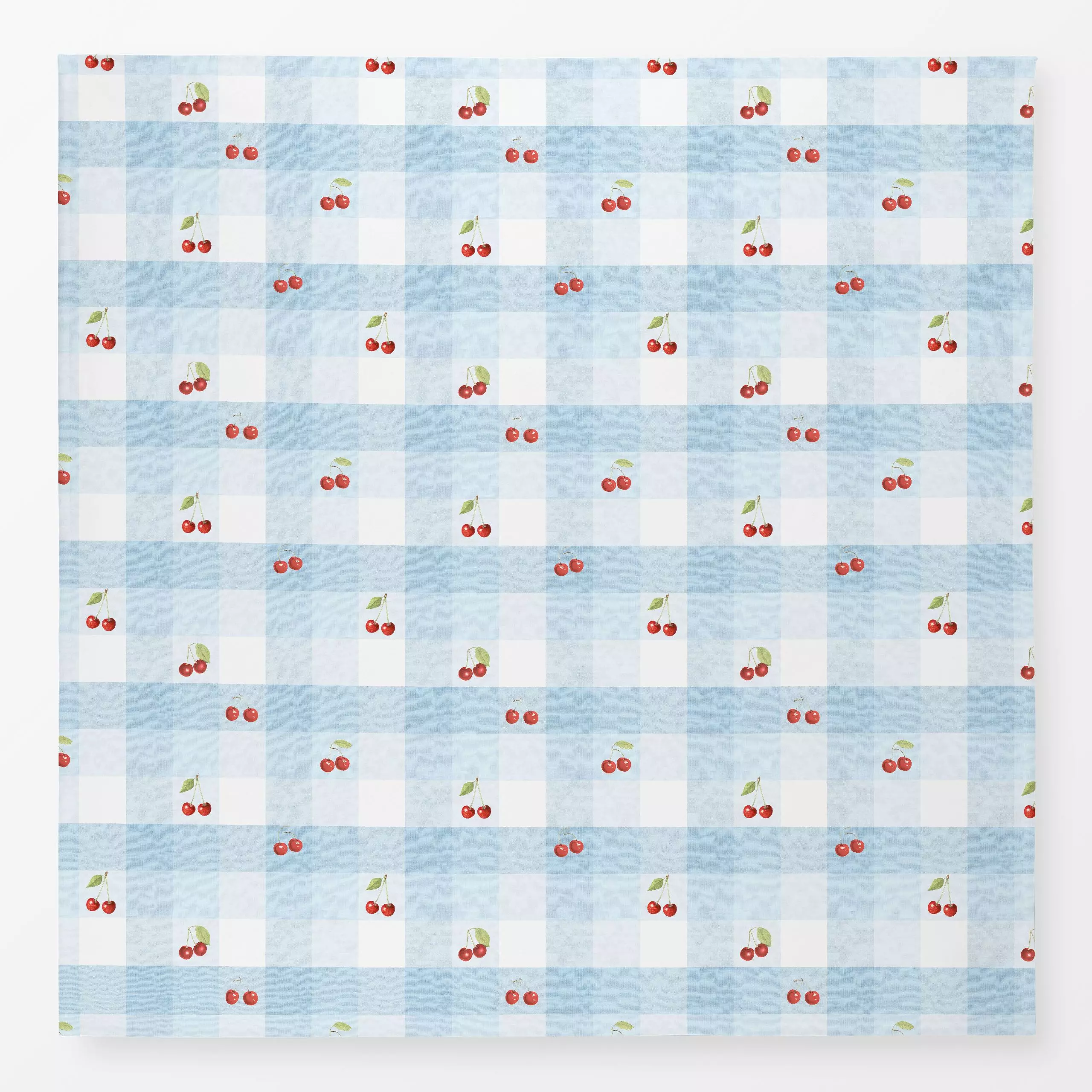 Tischdecke Vintage Cherry Gingham III - Blumen & Florales, Symbole & Muster, Früchte - von „Bloomery Decor"; Kirschen, Früch...