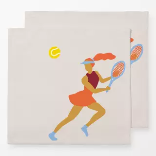 Servietten Tennisspielerin 1