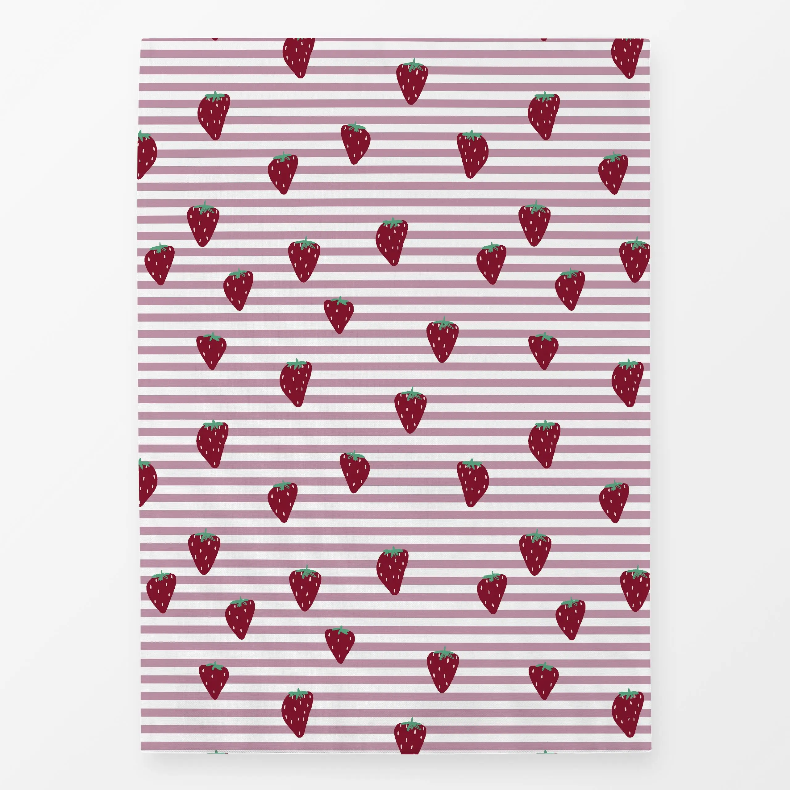 Geschirrtücher Picnic Erdbeere Stripes - Frühling, Sommer, Früchte - von „Studio ROSAGRAU"; Obst, Erdbeeren, Sommer, outdoor...