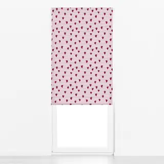 Raffrollo Picnic Erdbeere Stripes