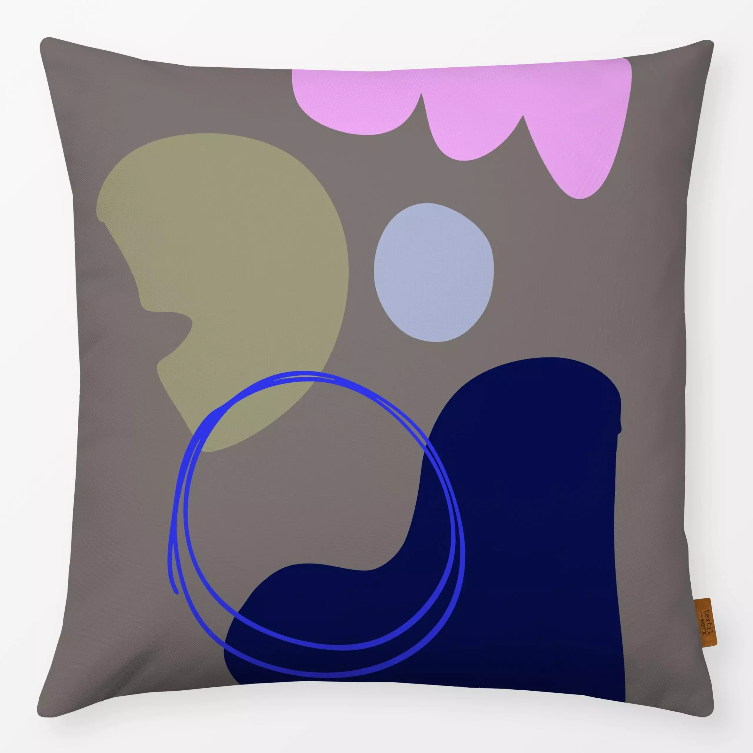 Kissen Shapes 15 - Symbole & Muster - von „Studio Memb"; abstrakt, Geometrisch, formen, bunt, organisch, farbenfroh, scribble