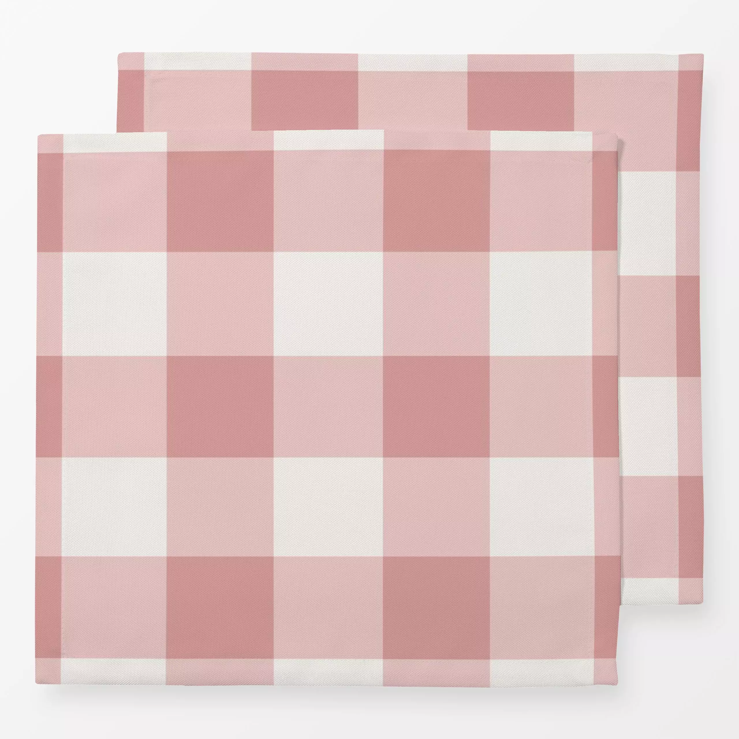 Servietten Gingham Altrosa - Symbole & Muster - von „Vivian Hasenclever"; altrosa, Retro, klassisch, Herbstdeko, kariert, ze...