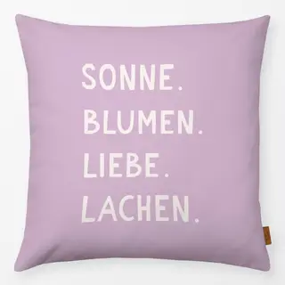 Kissen Sonne Blumen Liebe Lila