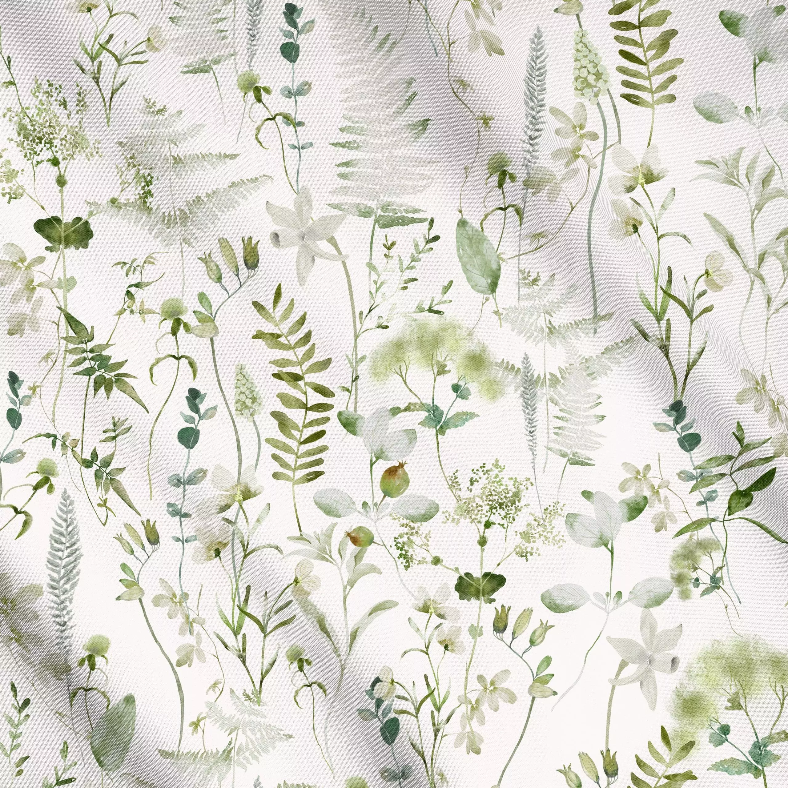 Meterware Wildkräuter Wiese 2 - Blumen & Florales, Frühling, Pflanzen & Botanik - von „Uta Naumann"; Wasserfarben, Natur, Bl...