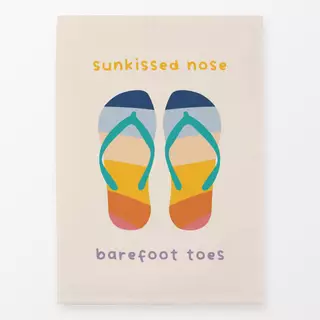 Geschirrtuch Sunkissed nose - barefoot toes