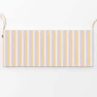 Bankauflage Streifen Buttergelb Lila