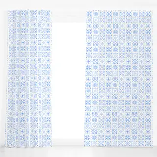 Dekovorhang Azulejos Blue