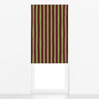 Raffrollo Savanne Stripes Olive Burgundy