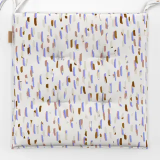 Sitzkissen Winterstreifen bunt