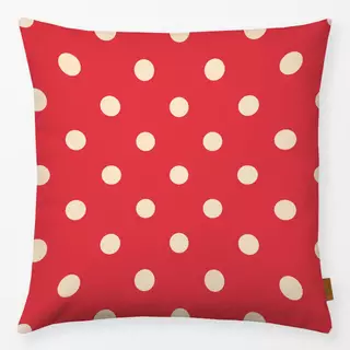 Kissen Polka Dots rot