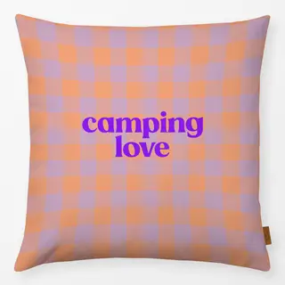 Kissen Gingham Camping Love Soft