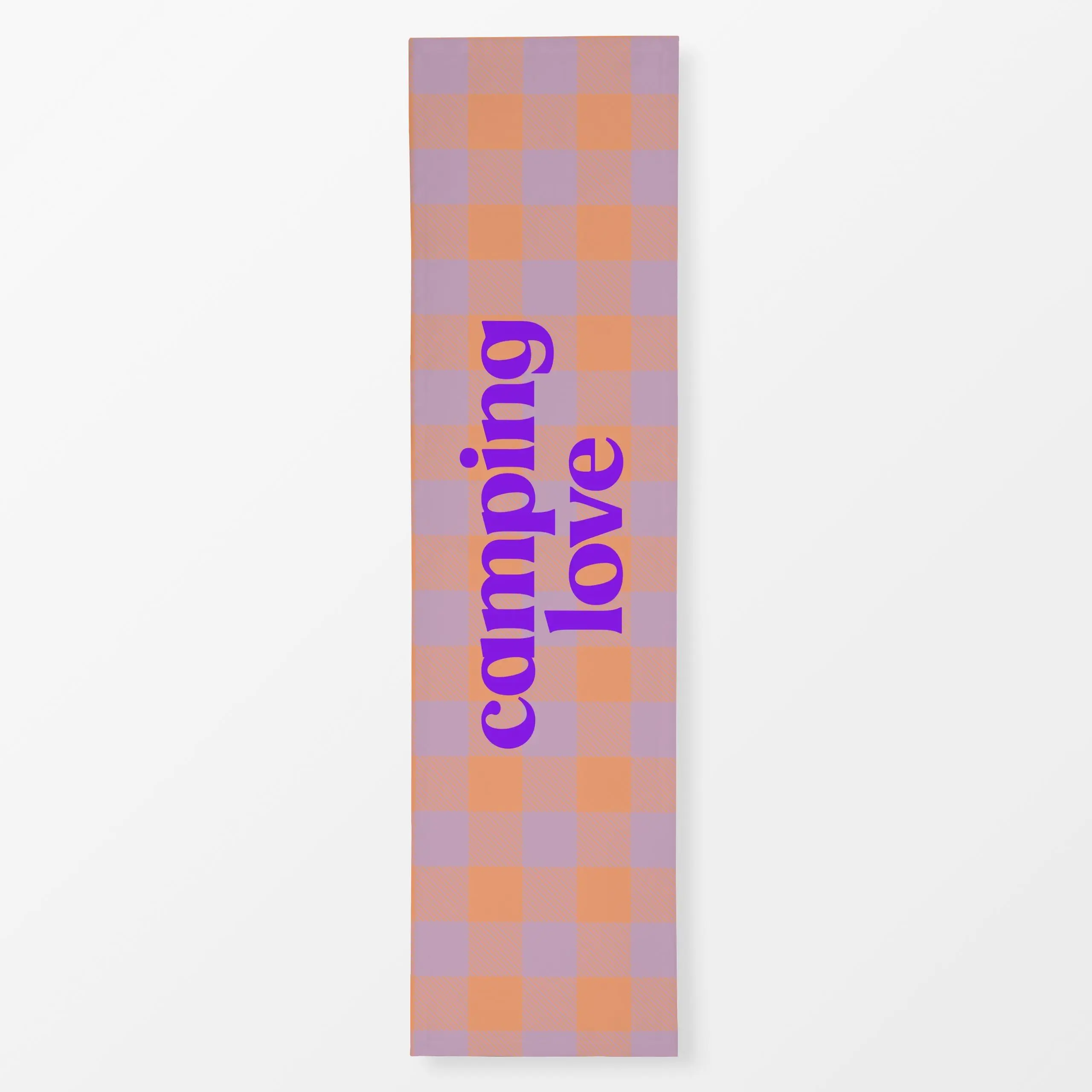 Tischläufer Gingham Camping Love Soft - Reise - von „Studio ROSAGRAU“; Karo, van, Camping, kariert, gingham, typo, Camper, v...
