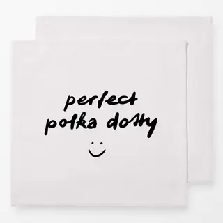 Servietten Typo perfect polka dotty