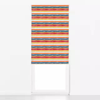 Raffrollo Herbstlich bunte Streifen