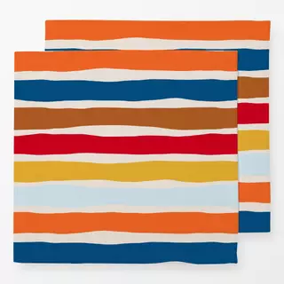 Servietten Herbstlich bunte Streifen