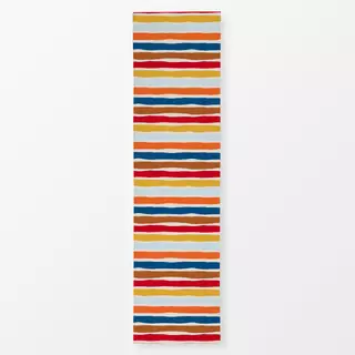 Tischläufer Herbstlich bunte Streifen