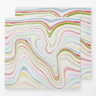 Servietten Maserung Bunt Keramik
