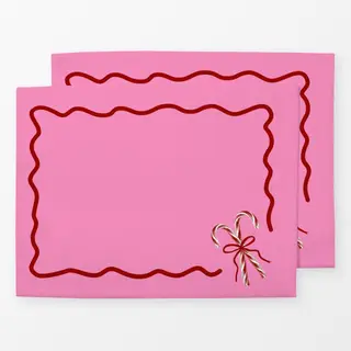 Tischset Candy Cane Pink
