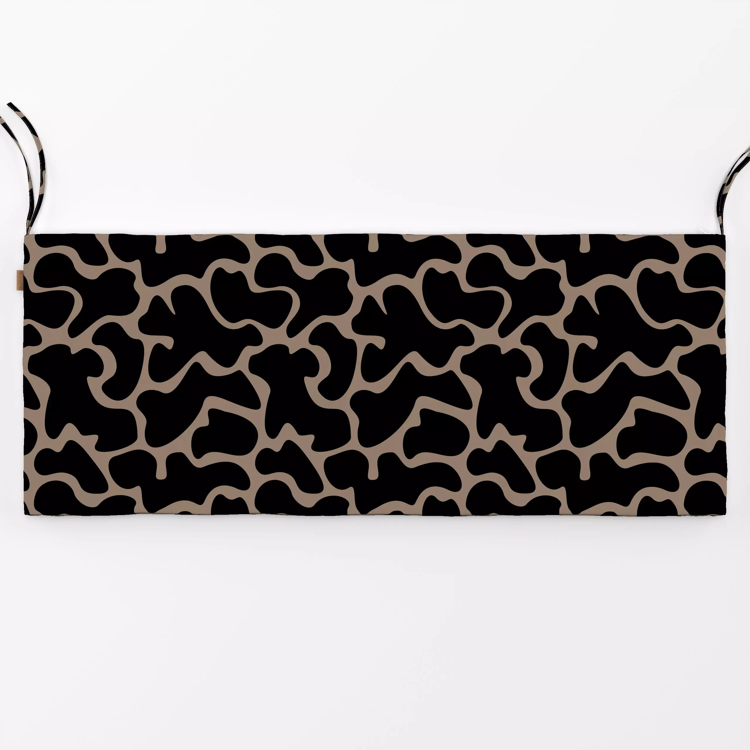 Bankauflage Bold Cloudy Shapes - Symbole & Muster - von „Karen Menzenbach“; Muster, schwarz, minimal, abstrakt, grafisch, fo...