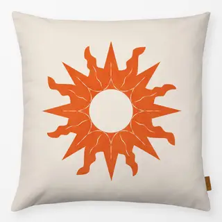 Kissen Abstract Sun orange