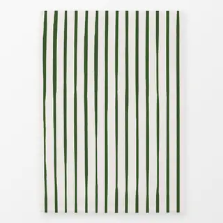 Geschirrtücher dark green hand drawn stripes