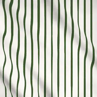 Meterware dark green hand drawn stripes