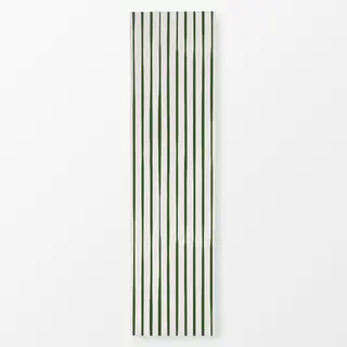 Tischläufer dark green hand drawn stripes
