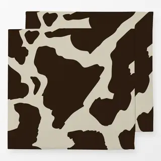 Servietten Creme Cow Print