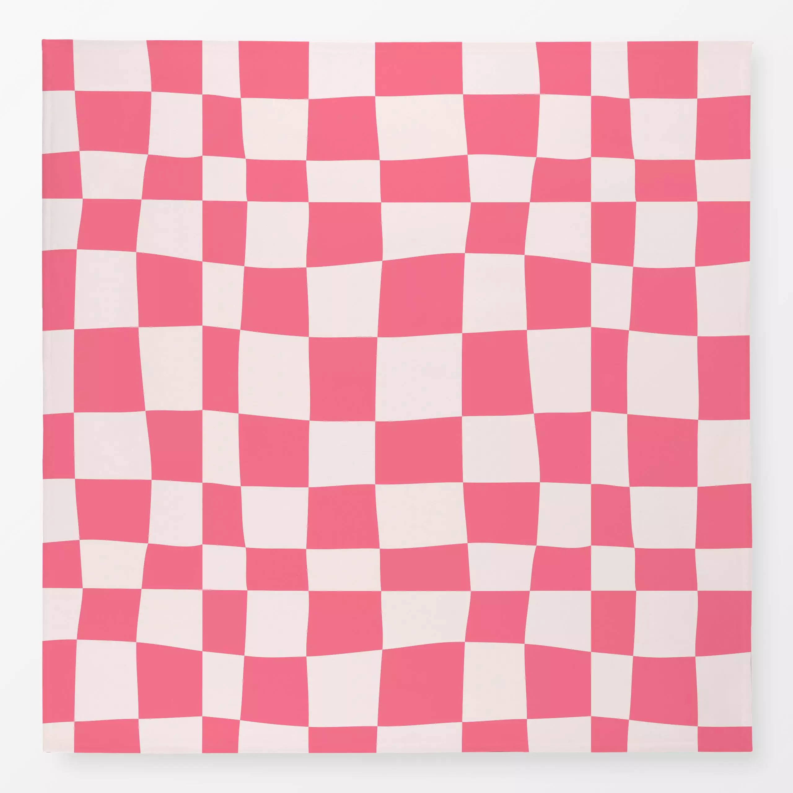 Tischdecke Crazy Chessboard Red Light, gemustert, von Jana Moßmann