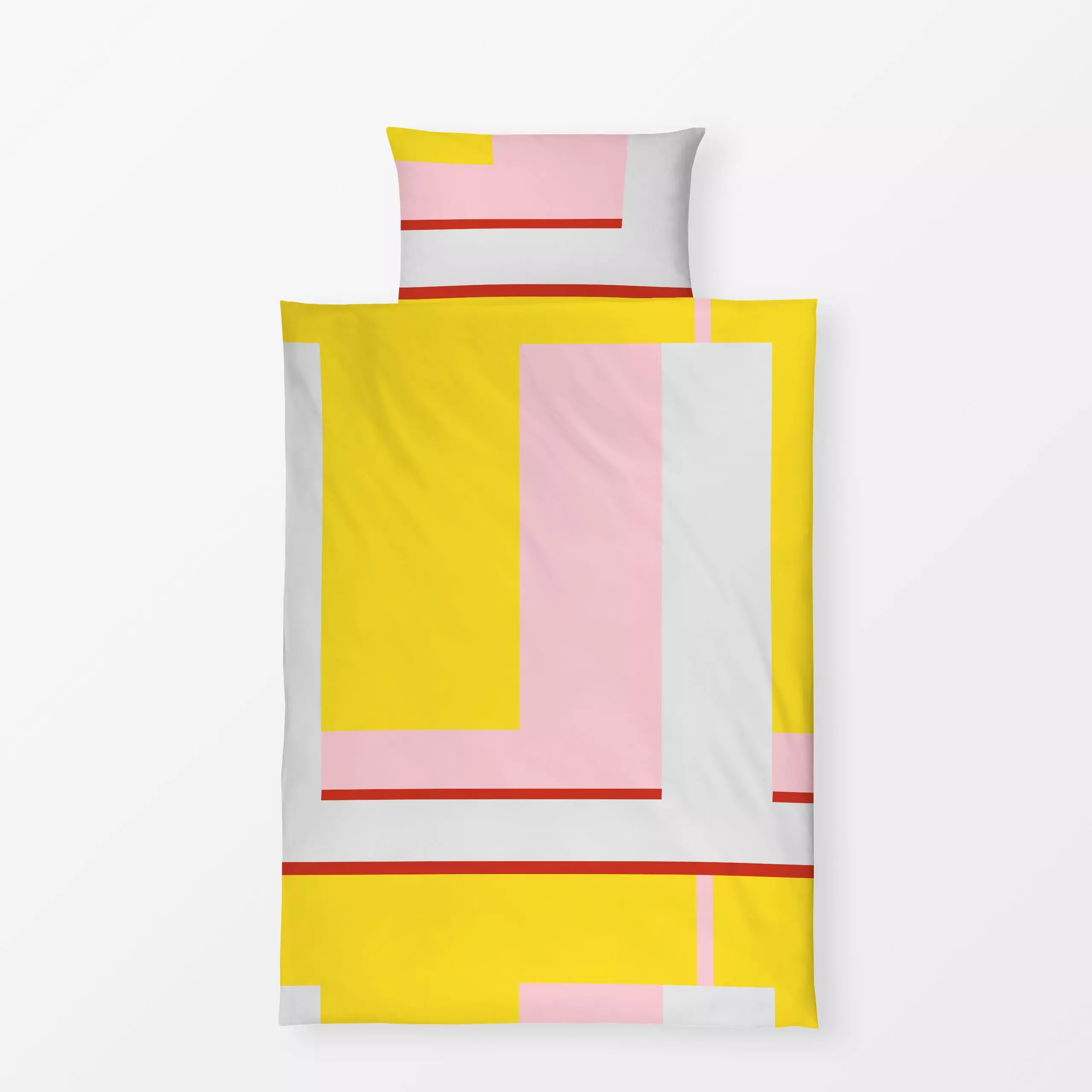 Bettwäsche Mia no7 - Symbole & Muster - von „Froilein Juno"; Geometrisch, modern, formen, pastel, schlicht, rechteckig, past...