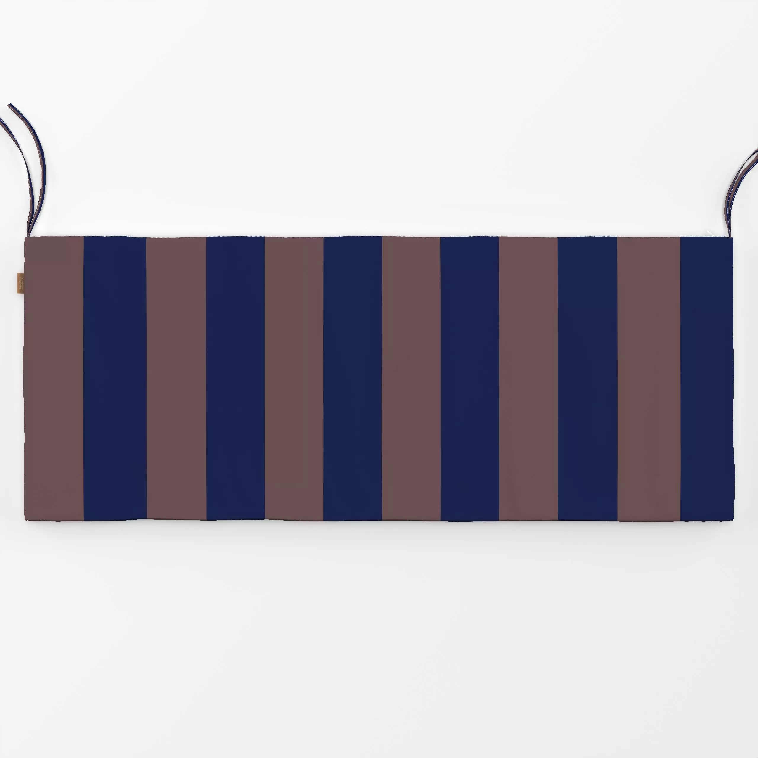 Bankauflage Stripe Collection Brown - Herbst, Weihnachten, Retro & Vintage - von „Studio ROSAGRAU"; Blaugrau, Streifen, Brau...
