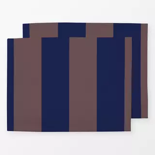 Tischset Stripe Collection Brown