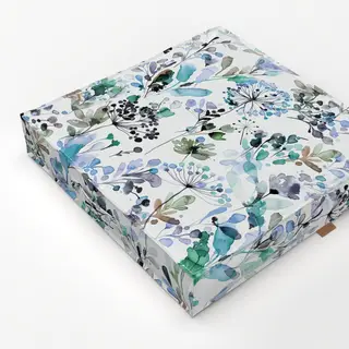 Bodenkissen Watercolor Wild Grasses Blue