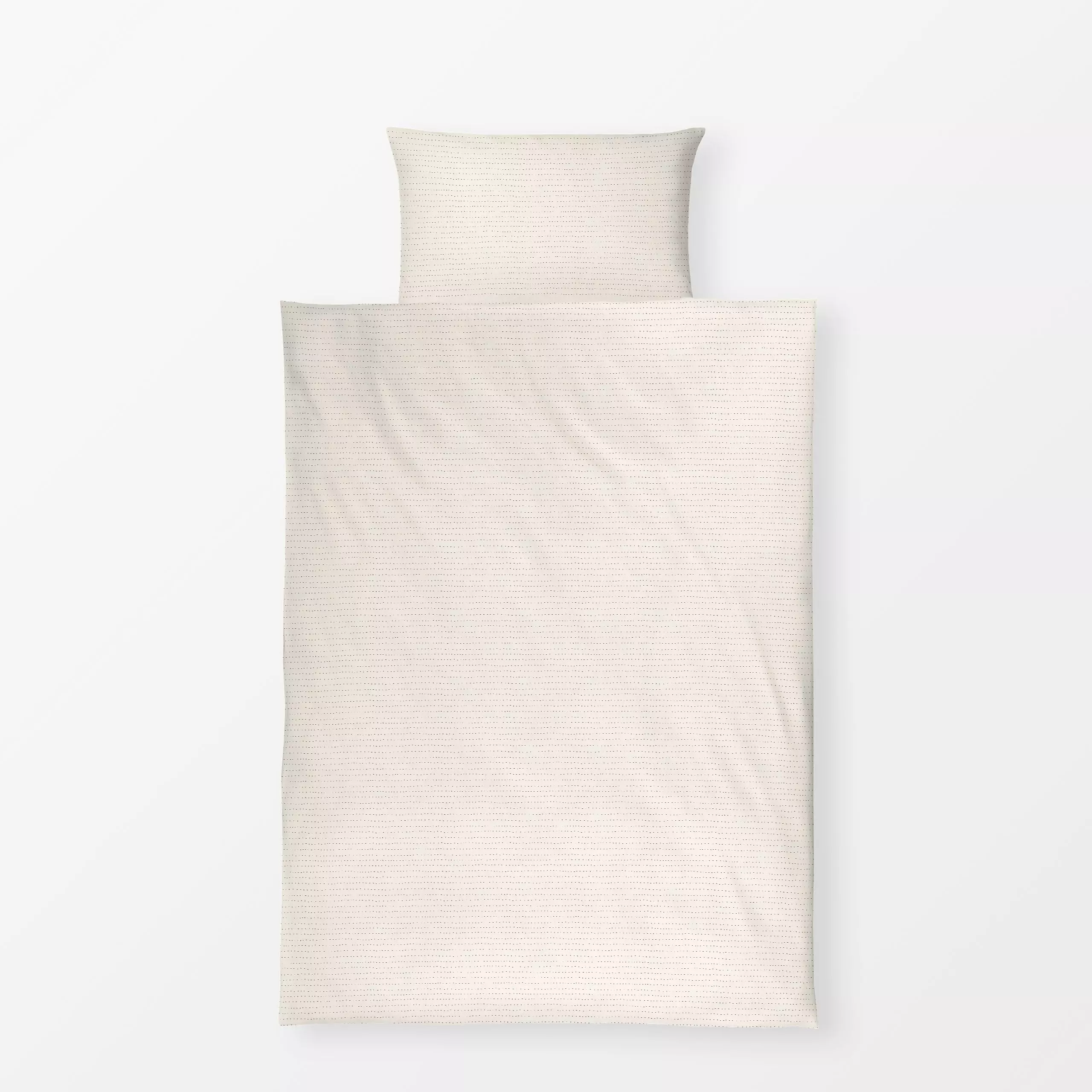 Bettwäsche Streifen Striche beige braun - Frühling, Symbole & Muster - von „Kathrin Woo"; Muster, Linien, Streifen, kleingem...