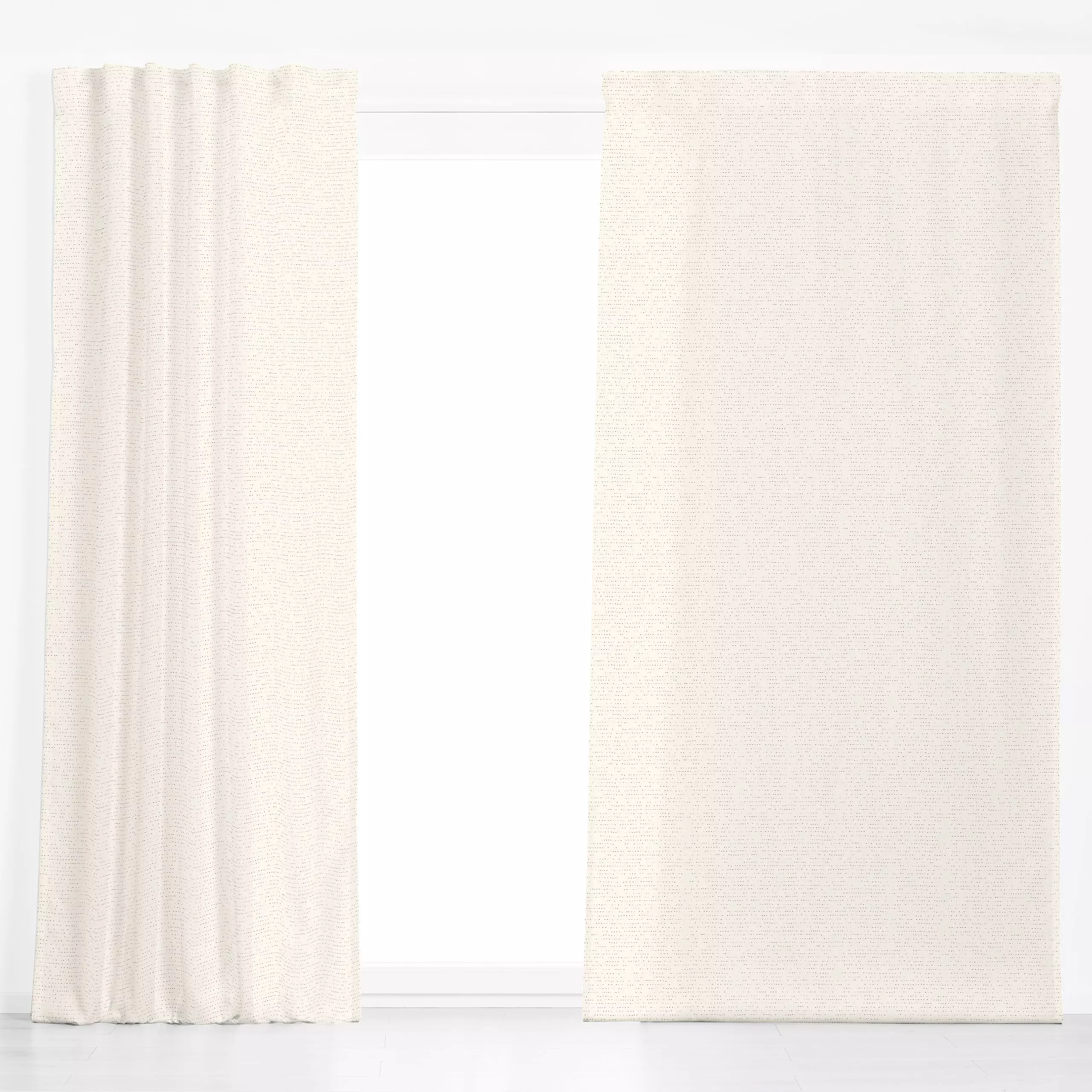 Dekovorhang Streifen Striche beige braun - Frühling, Symbole & Muster - von „Kathrin Woo"; Muster, Linien, Streifen, kleinge...