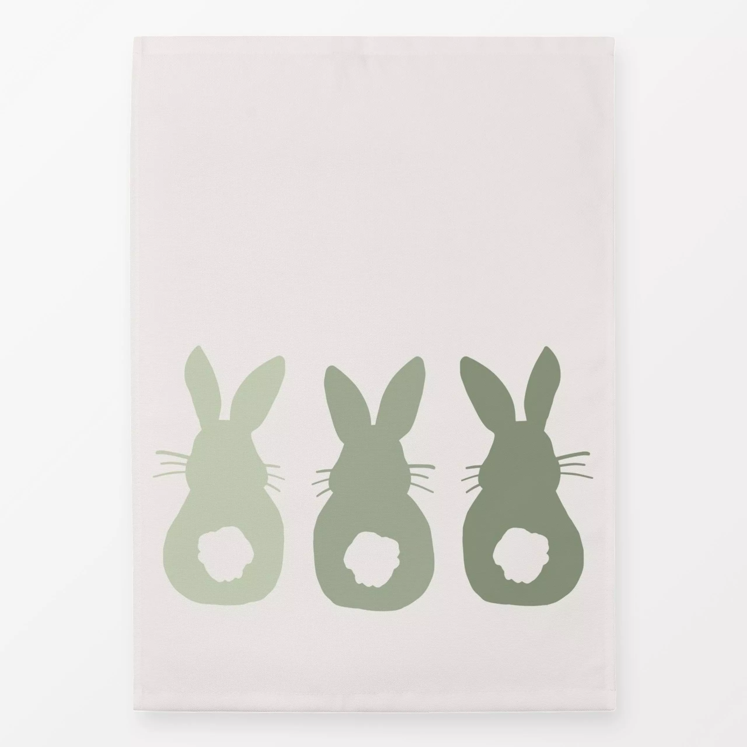 Geschirrtücher Hasen Trio - Frühling, Tiere, Anlässe, Ostern - von „Kruth Design"; Garten, niedlich, Ostern, Osterhase, Gart...