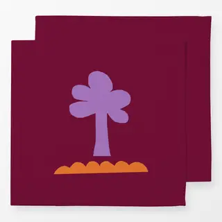 Servietten Frühling Baum rot