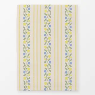 Geschirrtücher Blumen und Spitze Weiss Gelb